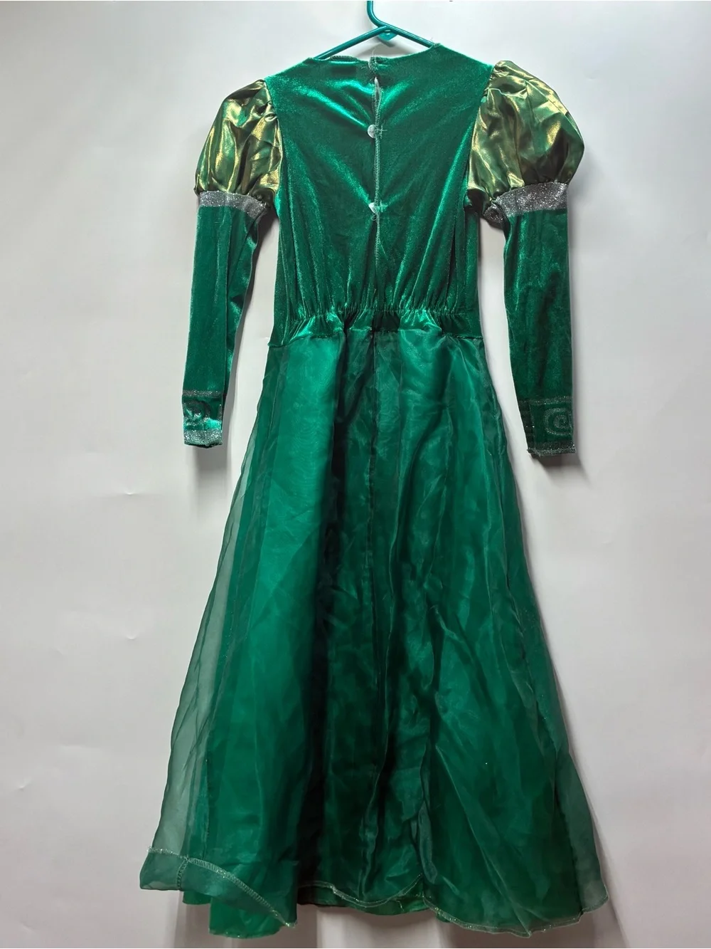 shrek green dress Fiona Girls Medium 7 8 Sparkly Gown Halloween Costume style: IFW8012